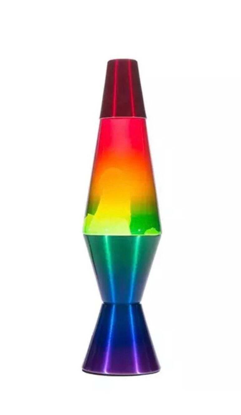 The Original Lava/Mood Changing Lamp 11.5" Tall Multicolored in Clear Liquid/New